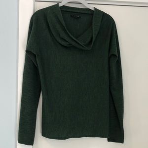 Gorgeous green Eileen Fisher cowl sweater